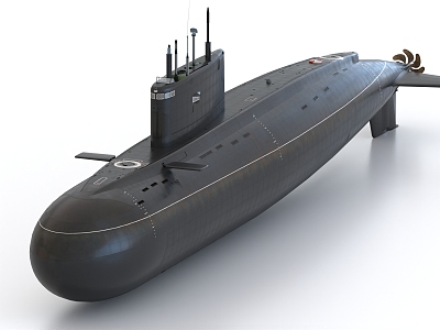 Kilo class submarine nuclear submarine 3d model