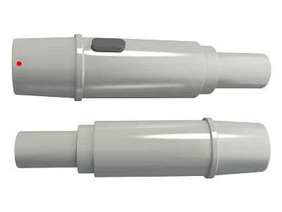 Cylindrical Metal Hardware Tools With Shiny Surface And Durable Construction 3d model