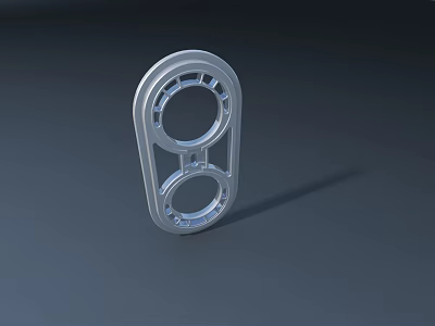 Playground Equipment Plastic Structural Part With Two Circular Holes Design 3d model