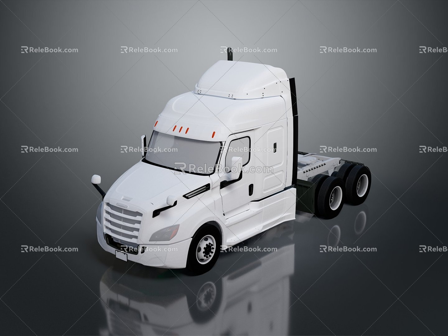 Modern Truck Truck Head Big Truck Large Transporter 3d model