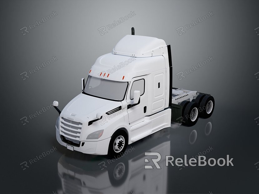 Modern Truck Truck Head Big Truck Large Transporter model