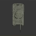 Military Armored Combat Vehicle With Main Cannon Heavy Duty Tracks And Mounted Weapons