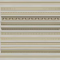 French plaster line plaster line combination 3d model