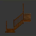 Wooden Staircase Design With Handrail And Steps For Interior Spaces
