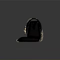Stylish Black Quilted Handbag With Chain Strap And Metal Clasp Design