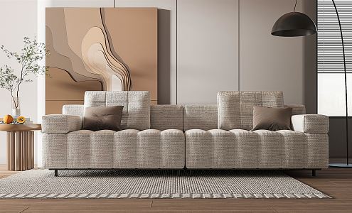 Modern double sofa 3d model