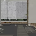Traditional Japanese Teahouse Interior Design With Hanging Lanterns Wooden Seats And Stone Decor