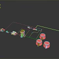 Technical Equipment Setup Featuring Multiple Servers Network Devices And Data Storage Units