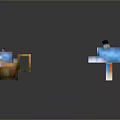 Vibrant Minecraft Style Small Animal Character Models With Colorful Designs Sitting And Standing Poses