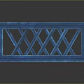 Stylish Blue Crisscross Lattice Design Storage Box For Household Organizing Needs