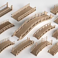 Wooden Landscape Bridges With Various Designs Multiple Styles And Decorative Features