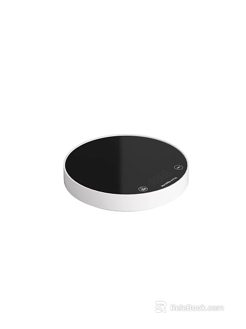 Mophie Circular Wireless Charging Pad With Black Surface And White Base Design Features 3d model