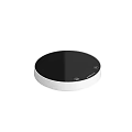Mophie Circular Wireless Charging Pad With Black Surface And White Base Design Features 3d model