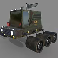 Planetary Exploration Rover Featuring Solar Panels Large Wheels And Headlights