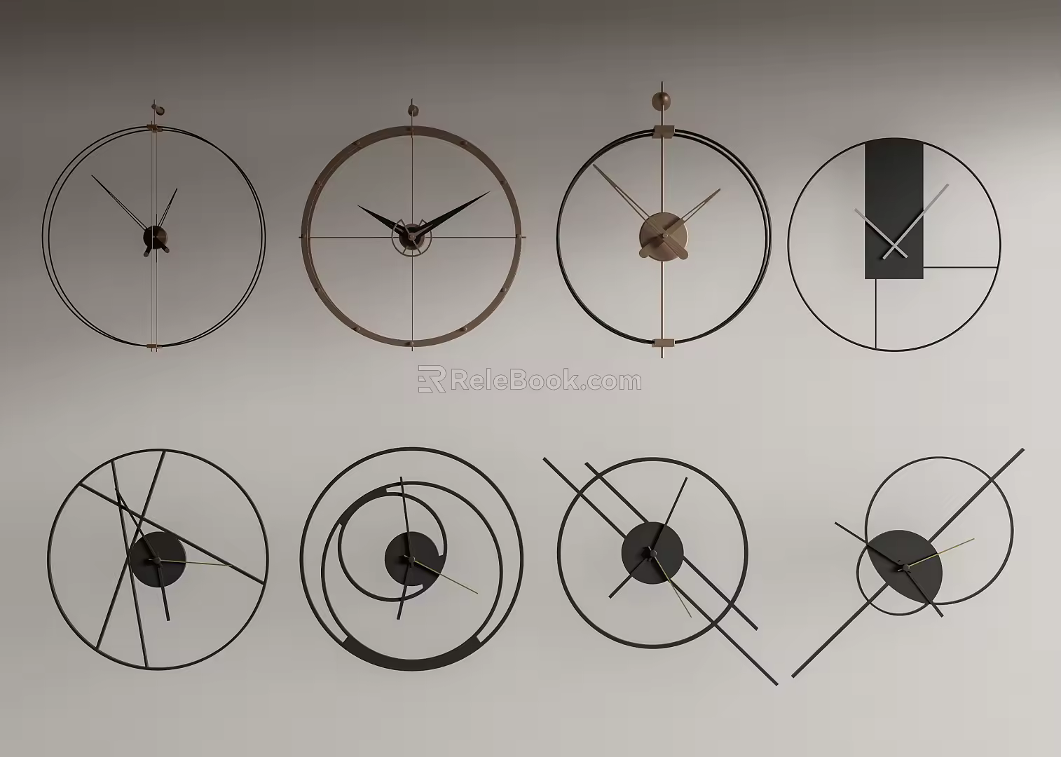 Modern Natuzzi Clock 3d model