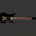 Deep Blue Solid Body Electric Guitar With Mahogany Neck And Metal Hardware