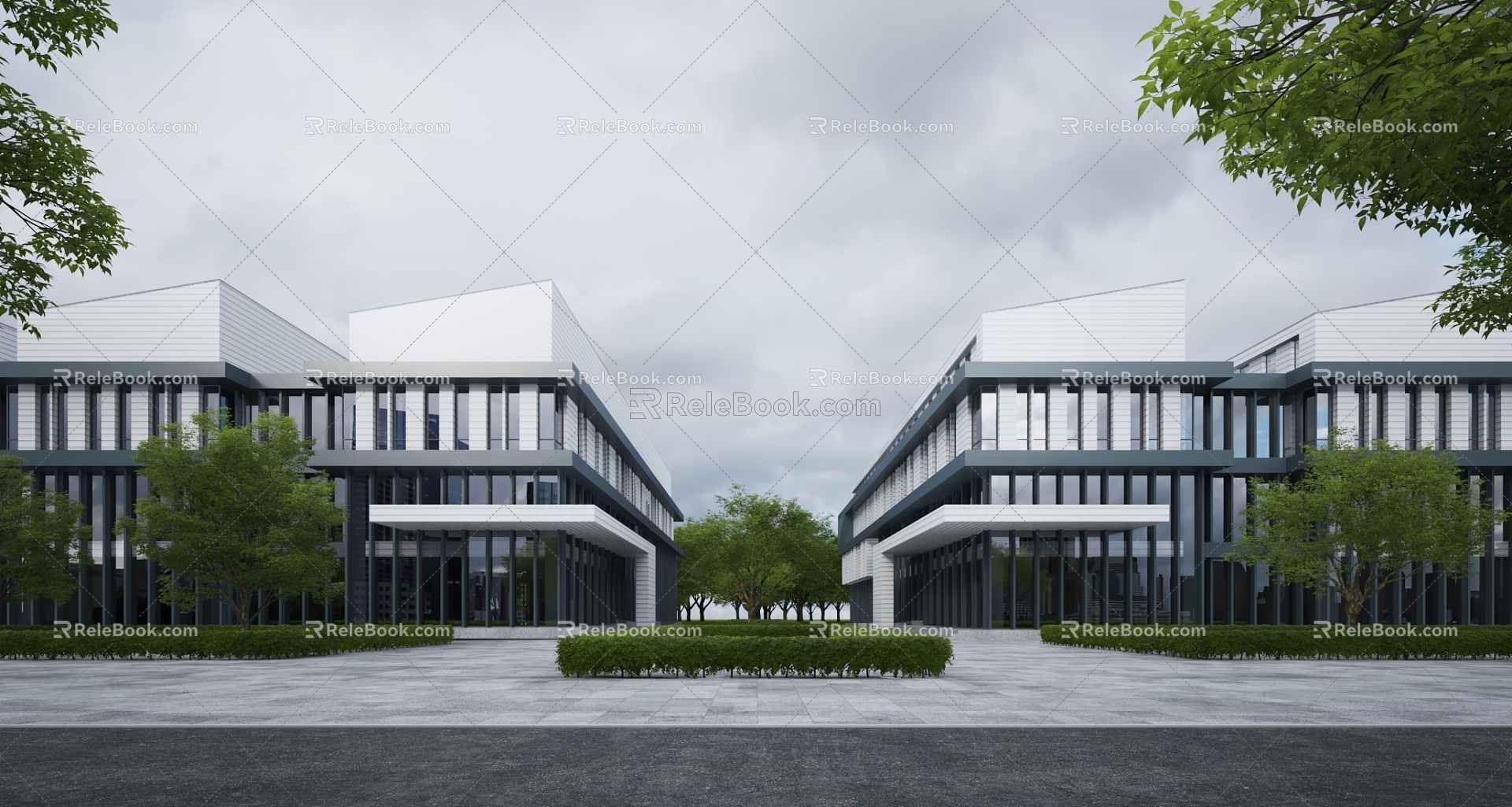 Modern Office Building Office Building Office Building 3d model