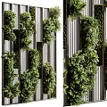 Vertical Green Plant Wall Interior Design With Lush Various Plants And Natural Decor Elements