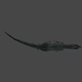 Realistic 3D Dinosaur Model With Spiked Back Red Eyes And Open Mouth