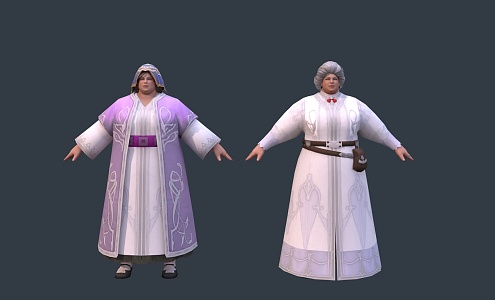 Dame Woman European Medieval Court Clothes Western Woman Arab Persian Woman 3d model