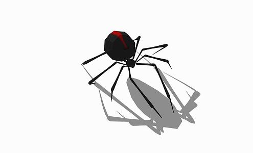 modern spider animal spider 3d model