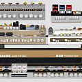 Buffet Station With Multiple Sections Pastry Hot Food Zones Beverage Dispensers And Dishes