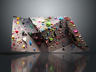 Rock Climbing Rock Climbing Wall Rock Block Rock Block Rock Specimen Boulder 3d model