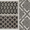 modern geometric square carpet 3d model