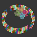 Cell Membrane Structure With Phospholipid Bilayer And Purple Membrane Protein
