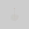 Modern Layered Transparent Glass Chandelier With Geometric Design For Home Lighting Decor