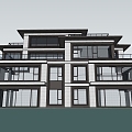 Modern Single-Family Villa Country House Homestay Villa Country Villa 3d model