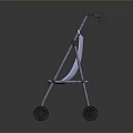 Lightweight Foldable Walker With Wheels Adjustable Handles And Soft Seat For Seniors