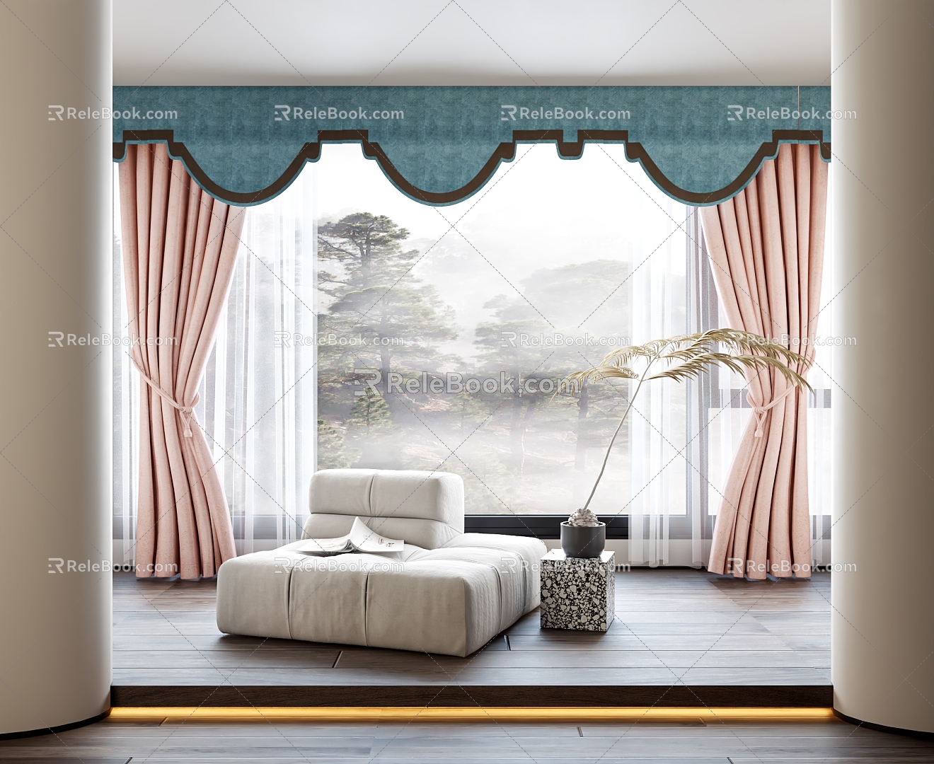 Style Curtain 3d model