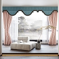 Style Curtain 3d model