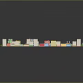 Cartoon City Scene With Colorful Buildings Streets And Green Areas Layout