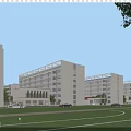 Modern White Residential Buildings With Glass Curtain Walls Lawn Parked Cars And Pedestrians