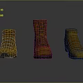 Three Pairs Of Yellow Shoes In Various Styles For Daily Use