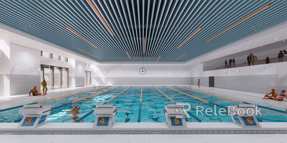 modern swimming pool swimming gym swimming pool model