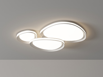 Ceiling lamp living room main lamp cream cloud ceiling lamp dining room bedroom lamp combination round Nordic 3d model