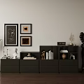 Modern Bucket Cabinet Combination Low Cabinet Middle Ancient Low Cabinet Decorative Cabinet 3d model