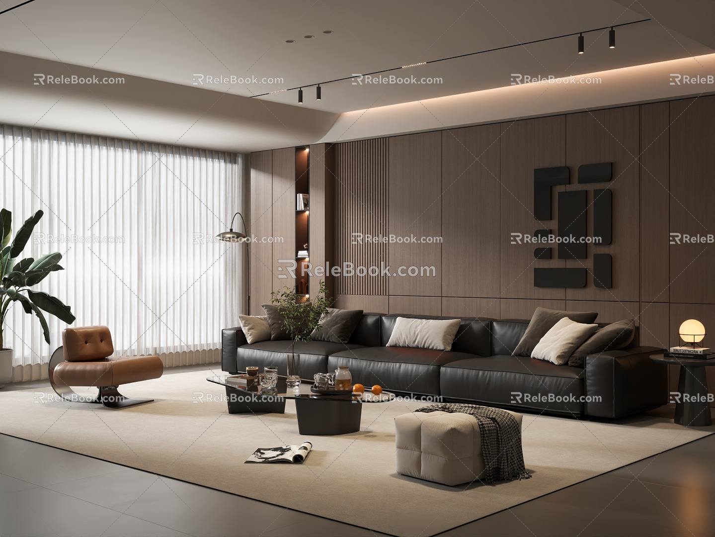 Modern Italian Living Room Italian Living Room Living Room Modern Living Room Sofa Coffee Table Combination 3d model