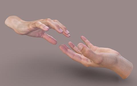 Hand female hand gesture 3d model