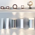 Various Styles Silver White Downlights And Spotlights For Indoor Wall Lighting
