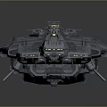 Detailed Interstellar Spaceship with Cosmic Metallic Hull and Advanced Engine Modules