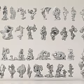 Artistic Stone and Wood Decorative Sculptures With Various Unique Shapes