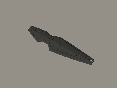 Black Elongated Mechanical Tool With Multi Component Design And Industrial Use 3d model