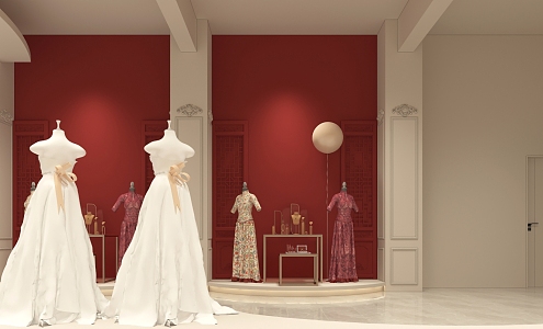 Modern Wedding Shop First 3d model