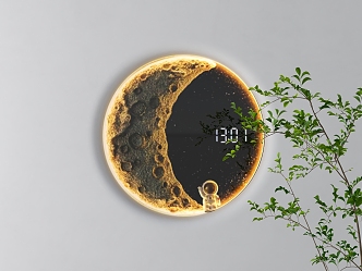 moon lamp moon lamp clock moon gypsum lamp moon wall lamp half moon lamp house silent wind moon lamp cream wind moon wall lamp living room decorative lamp 3d model