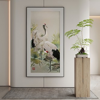 New Chinese Animal Painting Decorative Painting 3d model