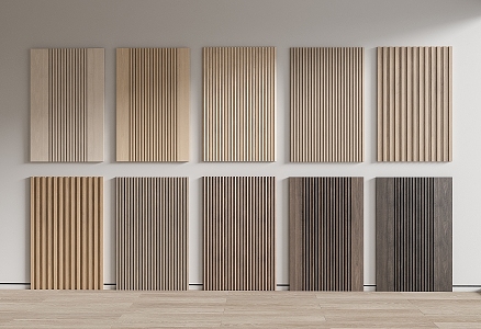 Modern wall panel wood veneer wall panel wall panel wall panel wall panel wood board 3d model